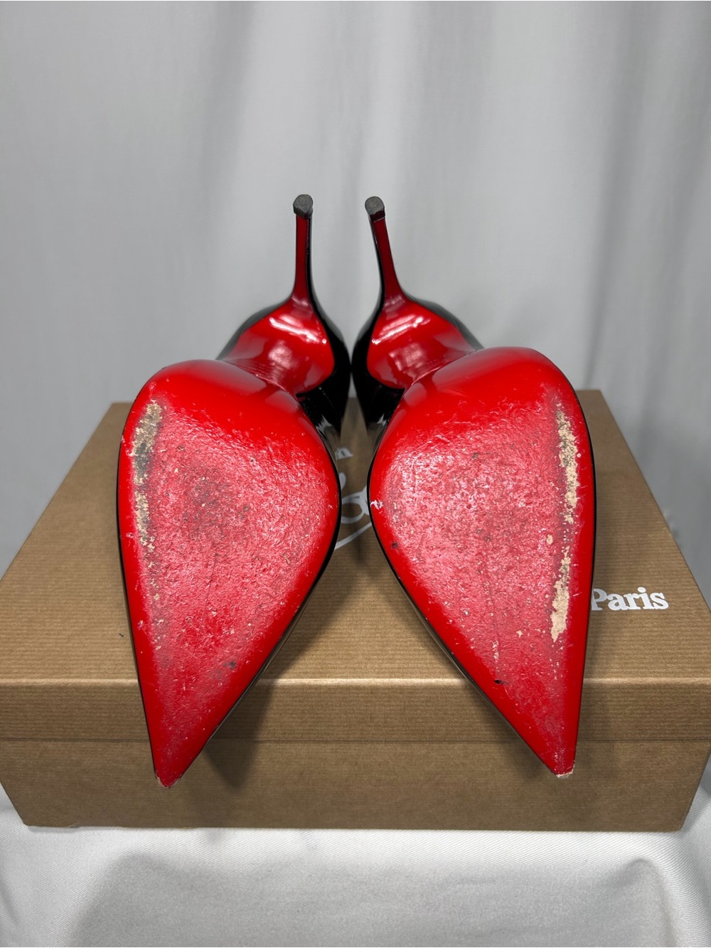Christian Louboutin size 39 So Kate Black Patent Pointed-Toe Stiletto Pumps